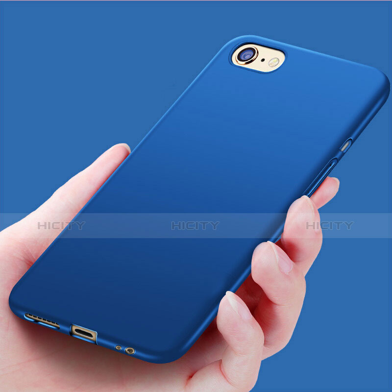 Etui Silicone Souple Couleur Unie Gel pour Apple iPhone 7 Bleu Plus