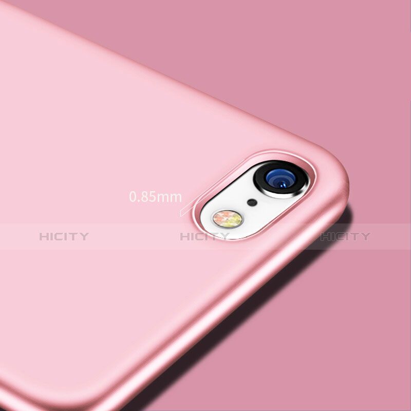 Etui Silicone Souple Couleur Unie Gel pour Apple iPhone 8 Rose Plus