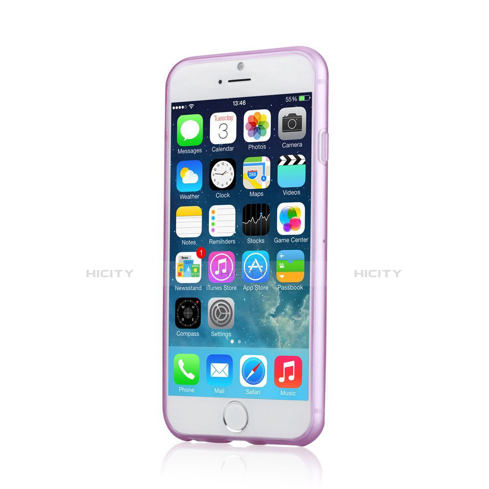 Etui TPU Souple Mat pour Apple iPhone 6 Plus Violet Plus