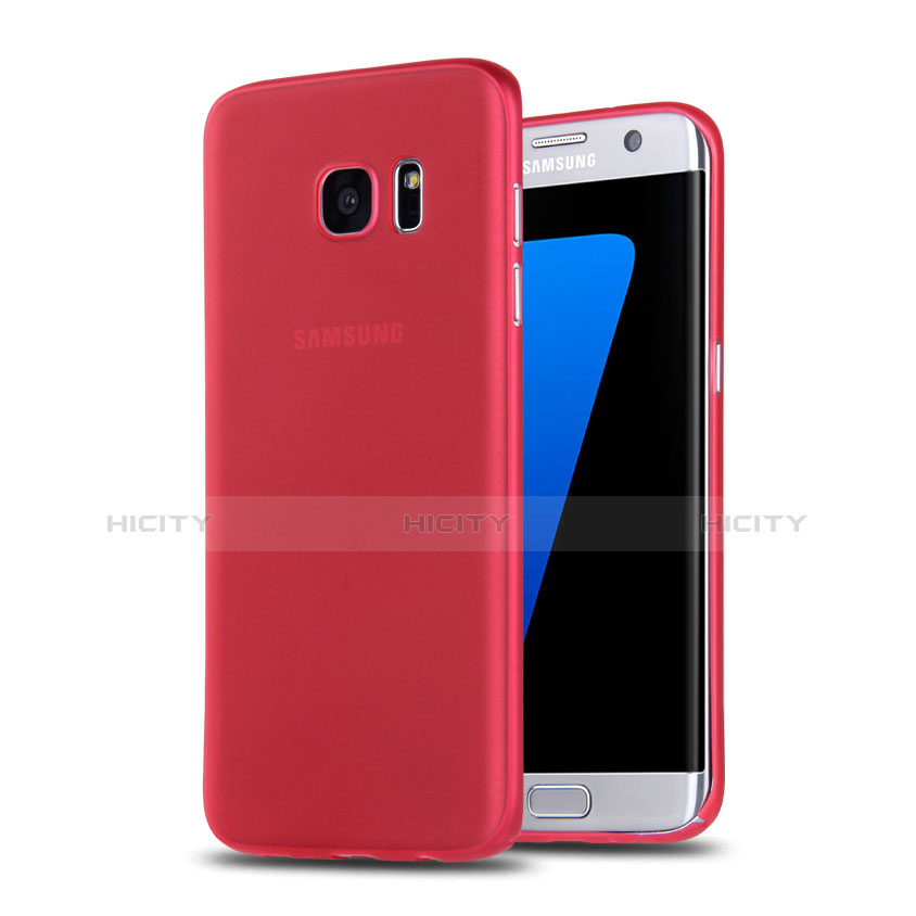 Etui TPU Souple Mat R02 pour Samsung Galaxy S7 Edge G935F Rouge Plus