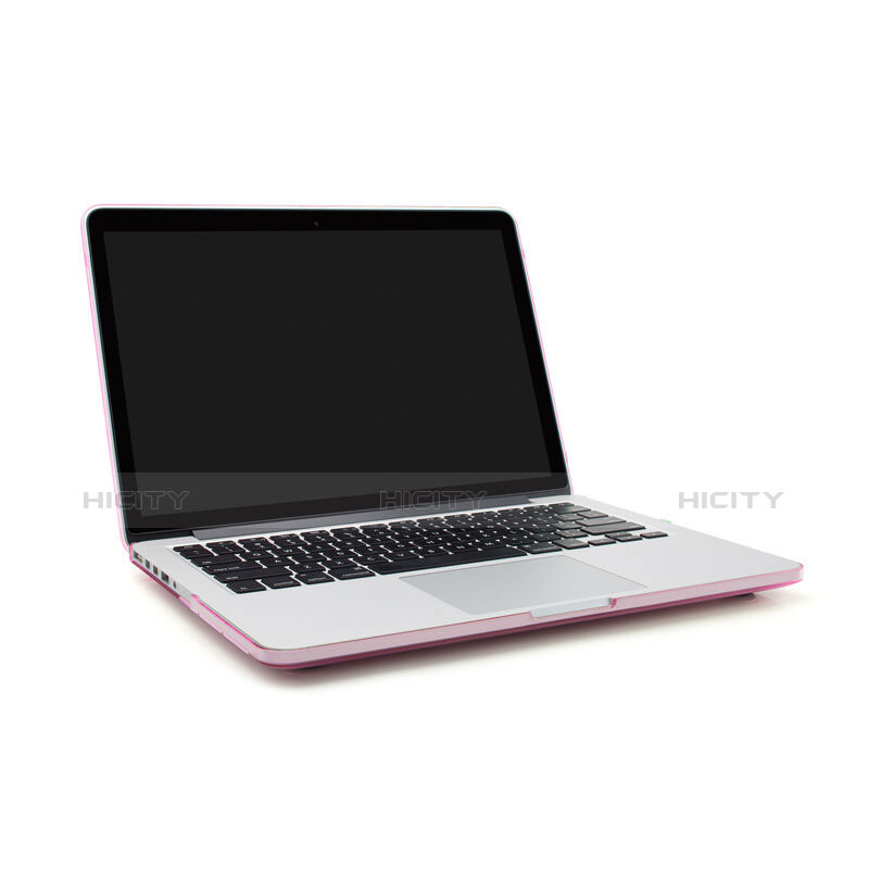 Etui Ultra Fine Plastique Rigide Transparente pour Apple MacBook Pro 15 pouces Rose Plus