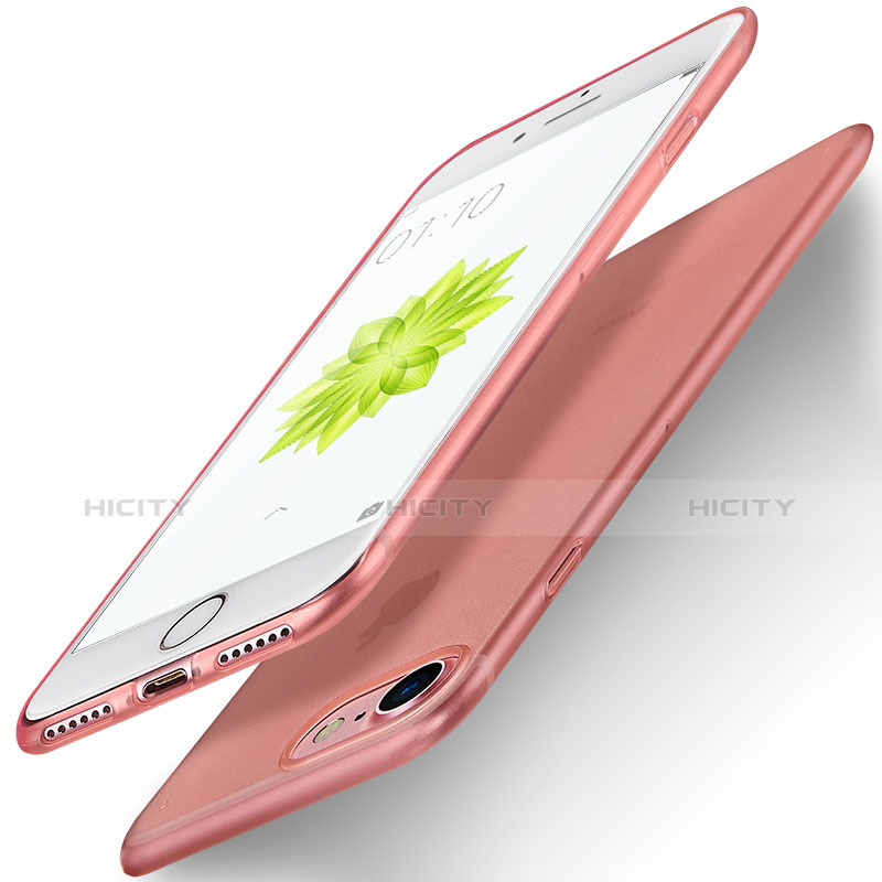 Etui Ultra Fine Silicone Souple pour Apple iPhone 7 Or Rose Plus