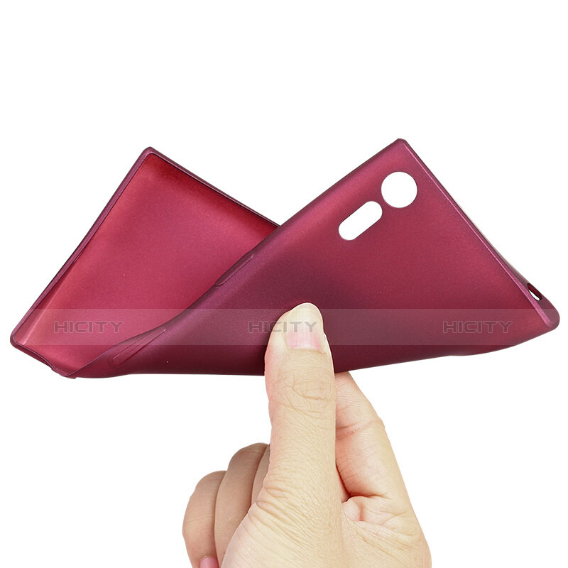 Etui Ultra Fine Silicone Souple pour Sony Xperia XZs Rouge Plus