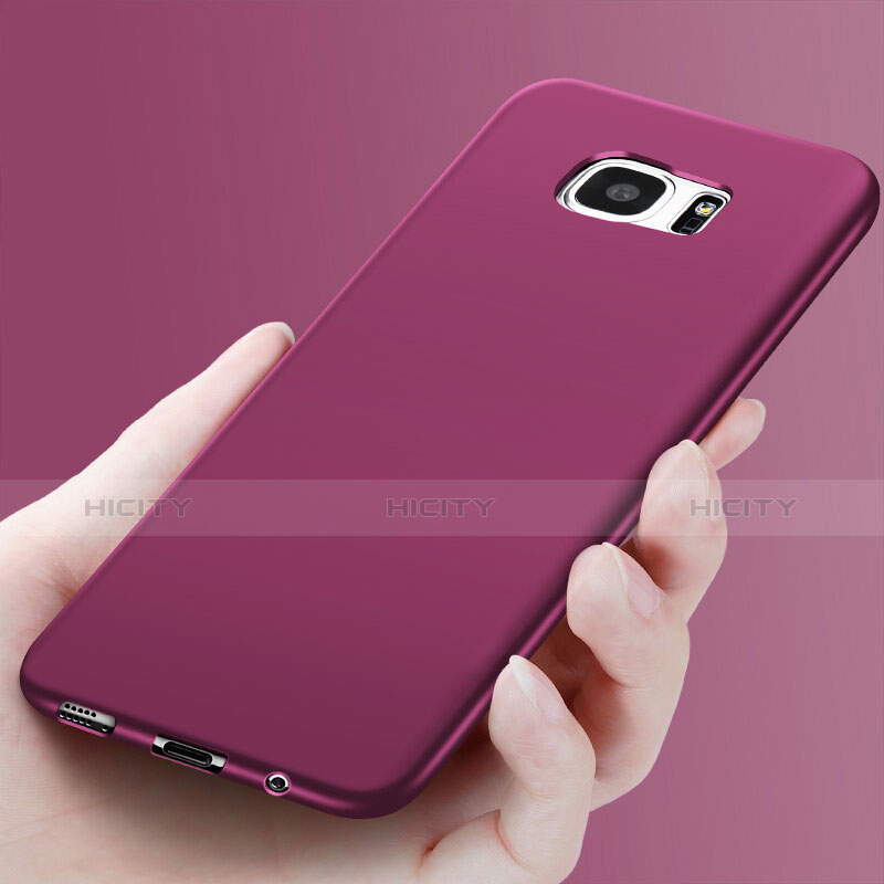 Etui Ultra Fine Silicone Souple R03 pour Samsung Galaxy S7 Edge G935F Violet Plus