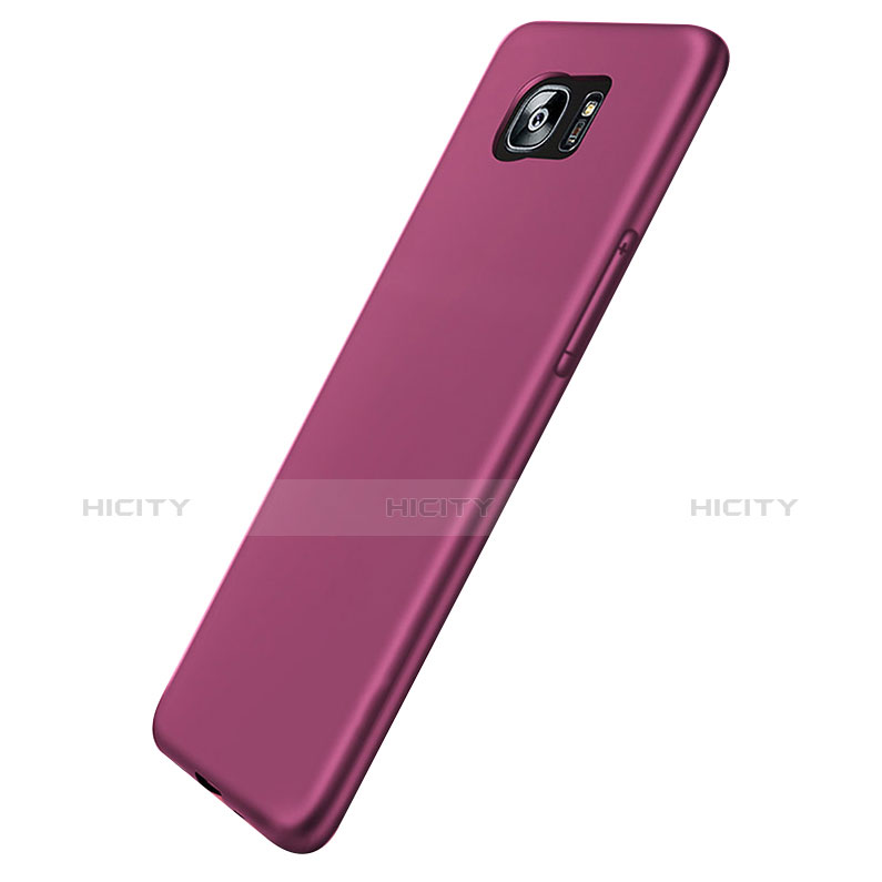 Etui Ultra Fine Silicone Souple R06 pour Samsung Galaxy S7 Edge G935F Violet Plus