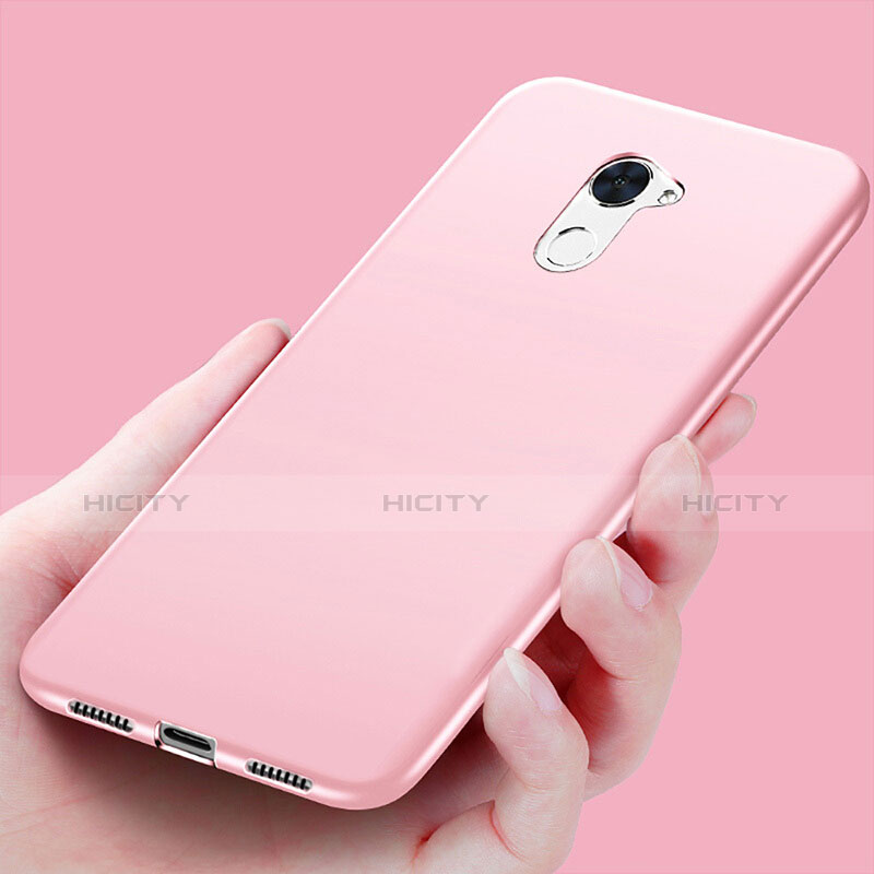 Etui Ultra Fine Silicone Souple S03 pour Huawei Enjoy 7 Plus Rose Plus