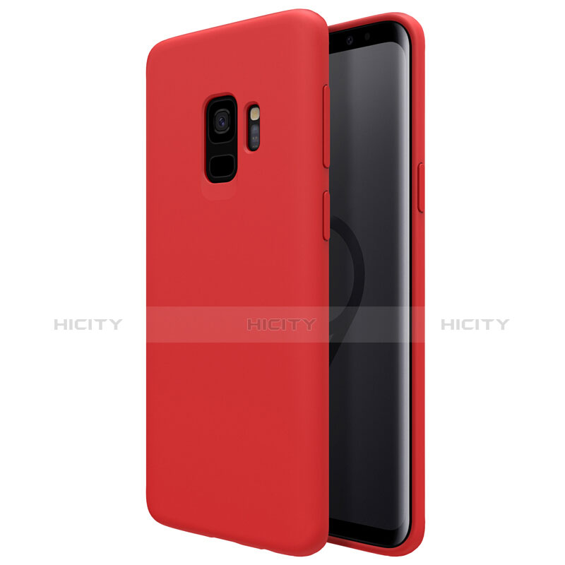 Etui Ultra Fine Silicone Souple S03 pour Samsung Galaxy S9 Rouge Plus