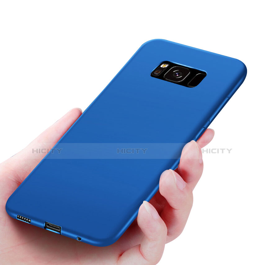 Etui Ultra Fine Silicone Souple S06 pour Samsung Galaxy S8 Plus Bleu Plus