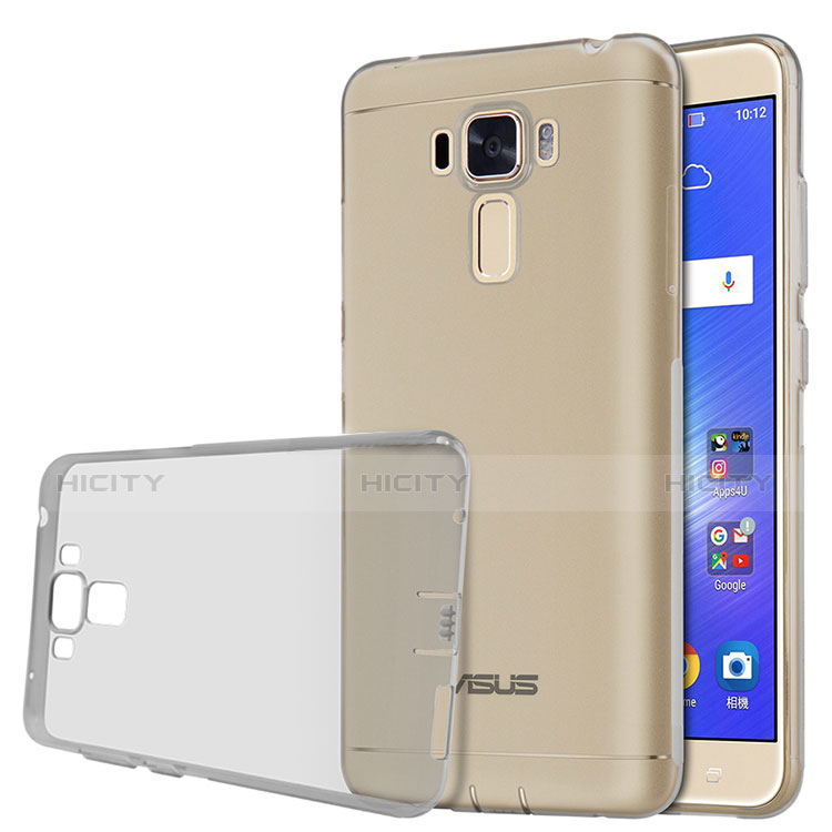 Etui Ultra Fine Silicone Souple Transparente pour Asus Zenfone 3 Laser Gris Plus