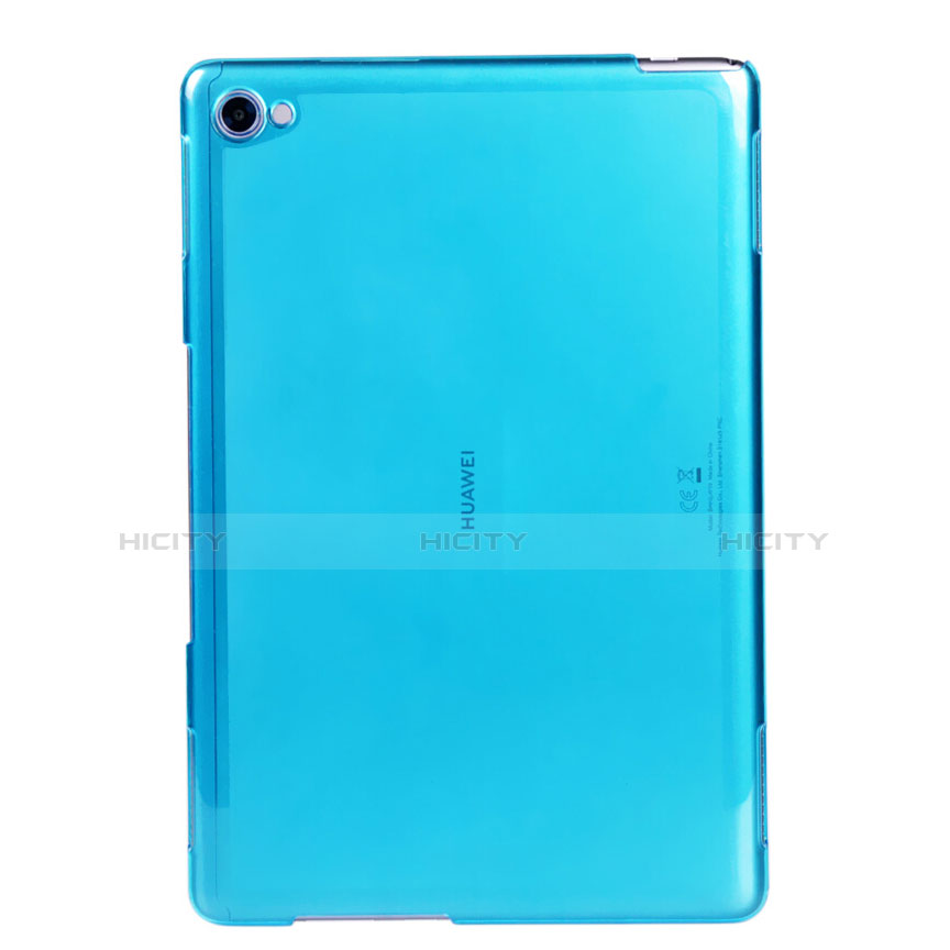 Etui Ultra Fine Silicone Souple Transparente pour Huawei MediaPad C5 10 10.1 BZT-W09 AL00 Bleu Plus