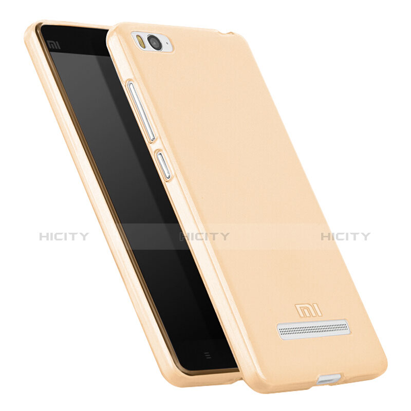 Etui Ultra Fine Silicone Souple Transparente pour Xiaomi Mi 4i Or Plus