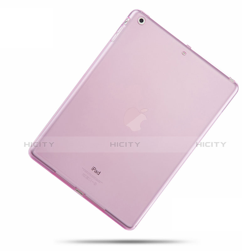 Etui Ultra Fine TPU Souple Transparente pour Apple iPad Air Rose Plus