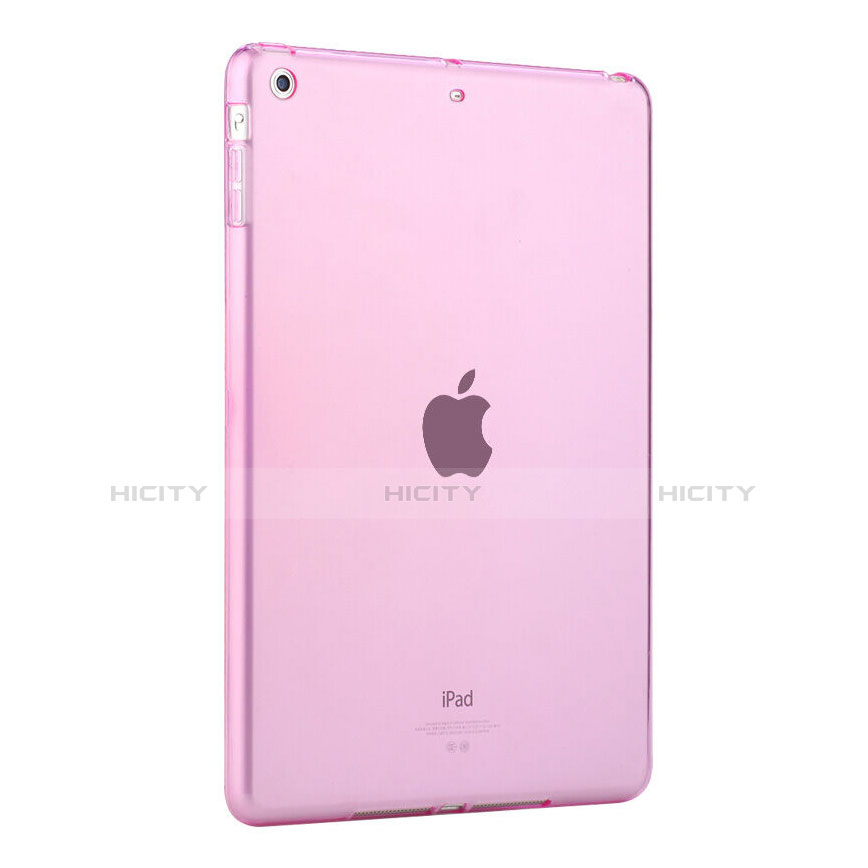 Etui Ultra Fine TPU Souple Transparente pour Apple iPad Air Rose Plus