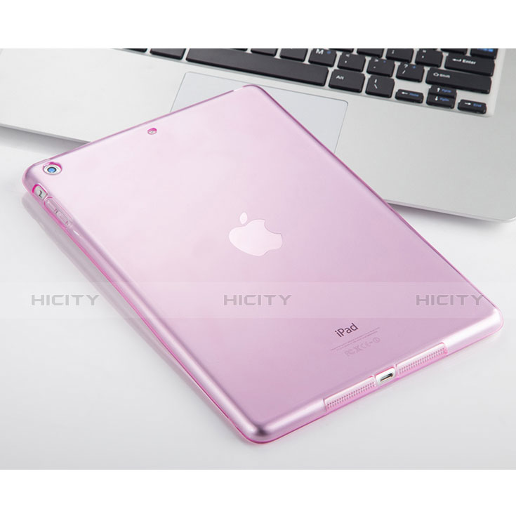 Etui Ultra Fine TPU Souple Transparente pour Apple iPad Air Rose Plus