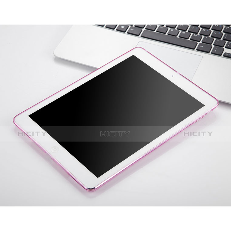 Etui Ultra Fine TPU Souple Transparente pour Apple iPad Air Rose Plus