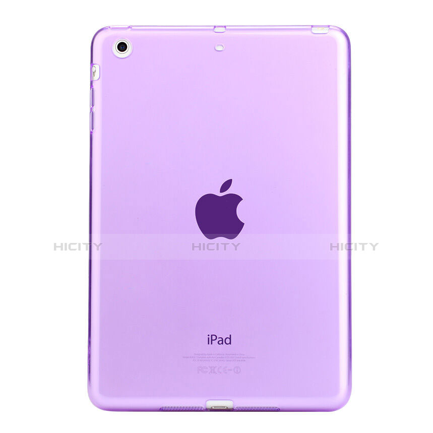 Etui Ultra Fine TPU Souple Transparente pour Apple iPad Mini 3 Violet Plus