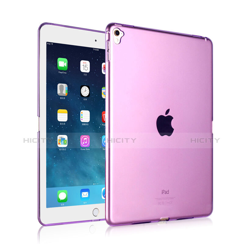 Etui Ultra Fine TPU Souple Transparente pour Apple iPad Pro 9.7 Violet Plus