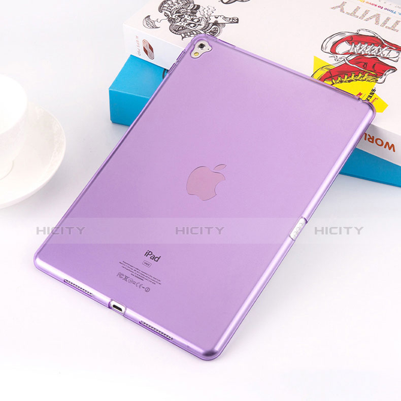 Etui Ultra Fine TPU Souple Transparente pour Apple iPad Pro 9.7 Violet Plus