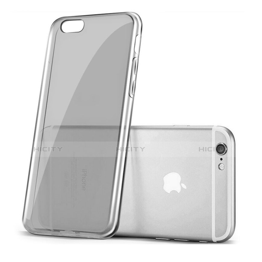 Etui Ultra Fine TPU Souple Transparente pour Apple iPhone 6S Plus Gris Plus