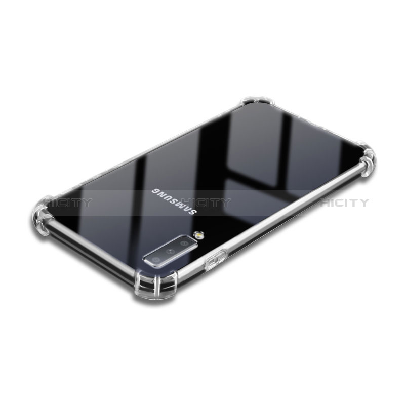 Etui Ultra Fine TPU Souple Transparente T02 pour Samsung Galaxy A7 (2018) A750 Clair Plus