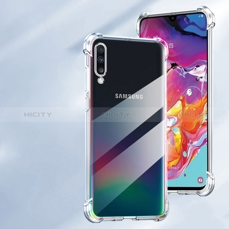 Etui Ultra Fine TPU Souple Transparente T02 pour Samsung Galaxy A70 Clair Plus