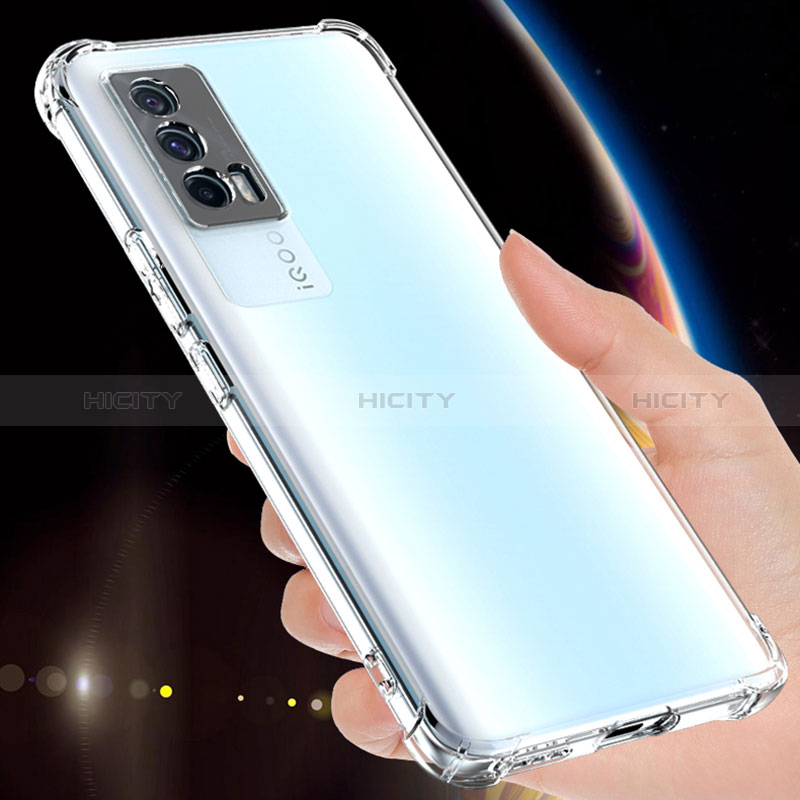 Etui Ultra Fine TPU Souple Transparente T02 pour Vivo iQOO 7 India 5G Clair Plus