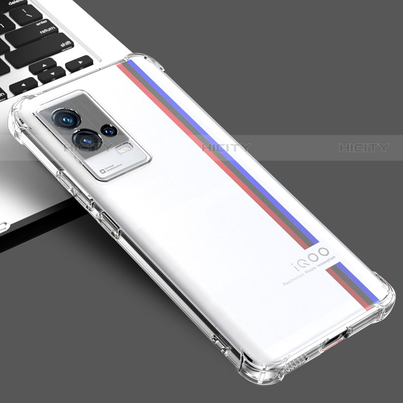 Etui Ultra Fine TPU Souple Transparente T02 pour Vivo iQOO 8 5G Clair Plus