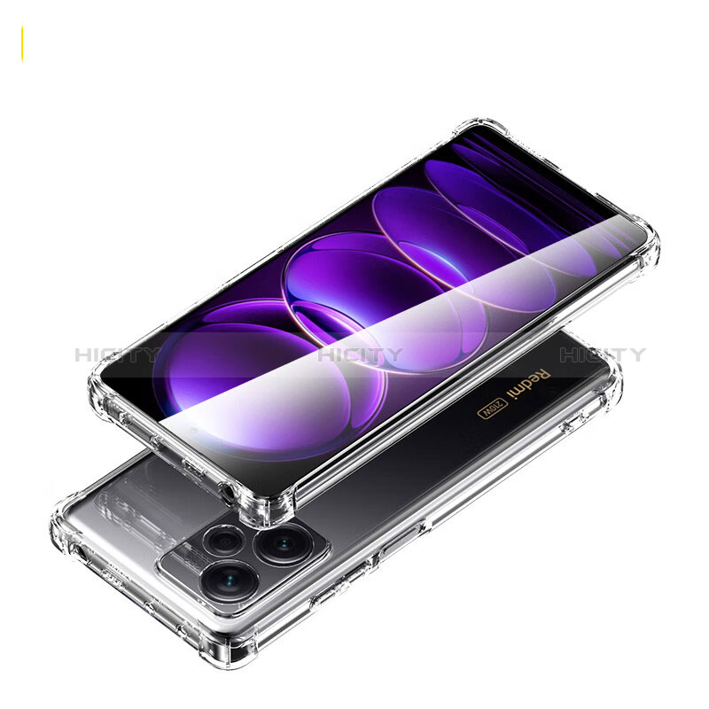 Etui Ultra Fine TPU Souple Transparente T02 pour Xiaomi Redmi Note 12 Pro+ Plus 5G Clair Plus