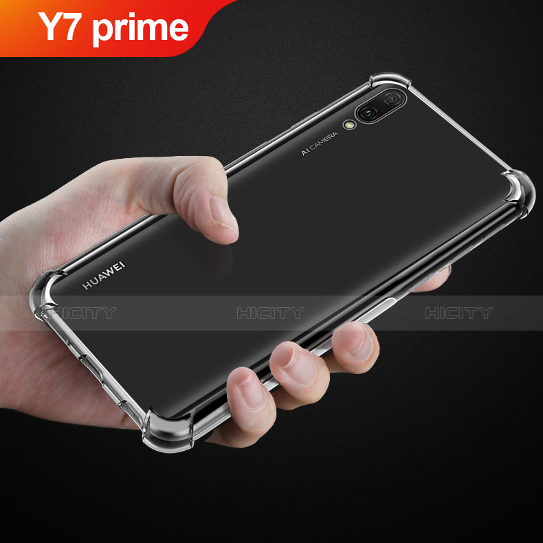 Etui Ultra Fine TPU Souple Transparente T03 pour Huawei Y7 Prime (2019) Clair Plus