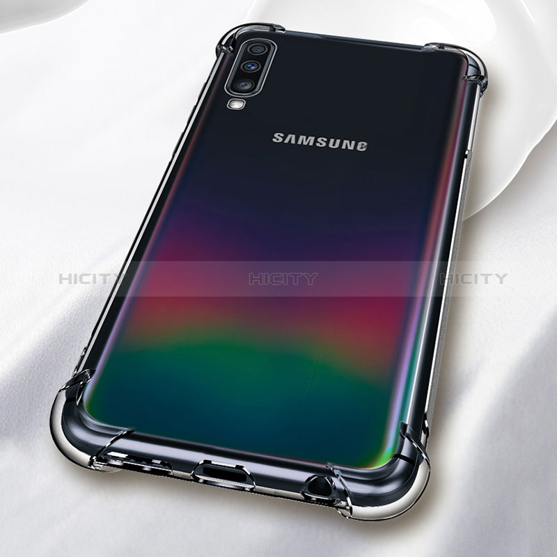 Etui Ultra Fine TPU Souple Transparente T03 pour Samsung Galaxy A70 Clair Plus