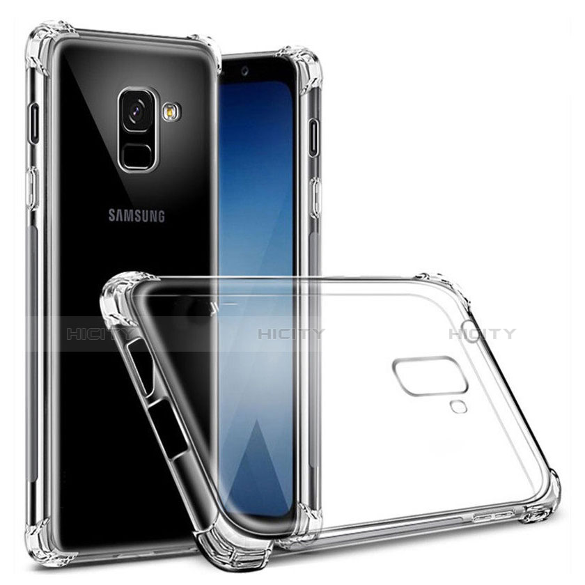 Etui Ultra Fine TPU Souple Transparente T03 pour Samsung Galaxy A8+ A8 Plus (2018) A730F Clair Plus