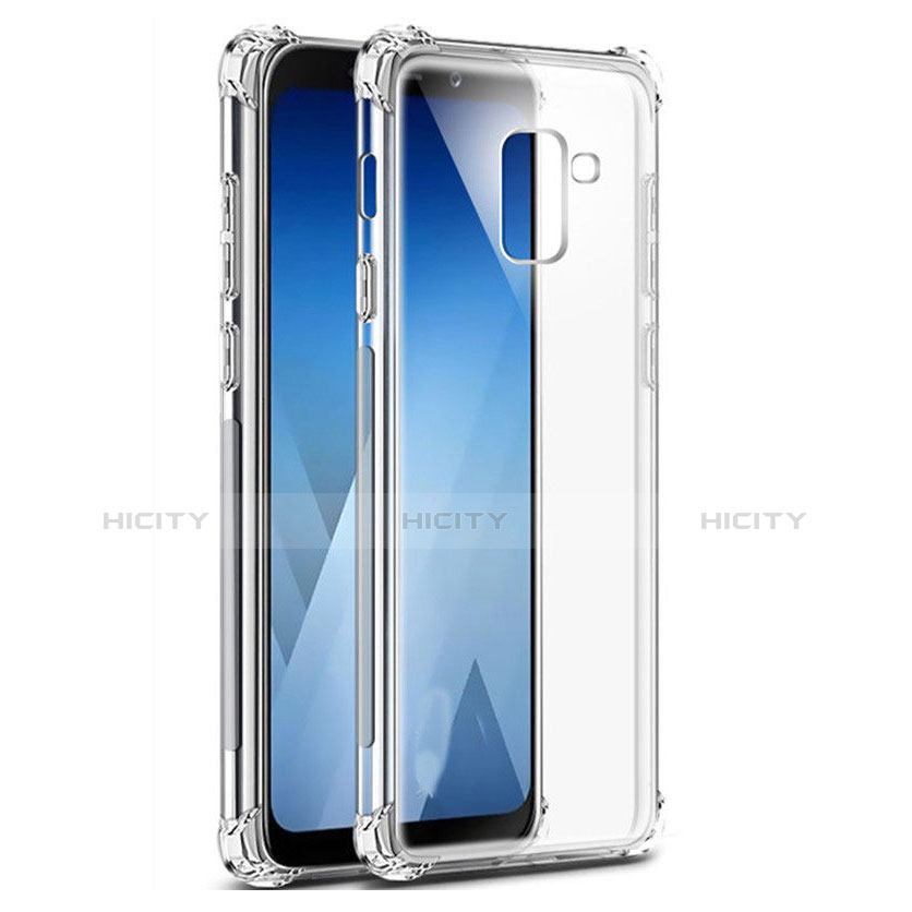 Etui Ultra Fine TPU Souple Transparente T03 pour Samsung Galaxy A8+ A8 Plus (2018) A730F Clair Plus