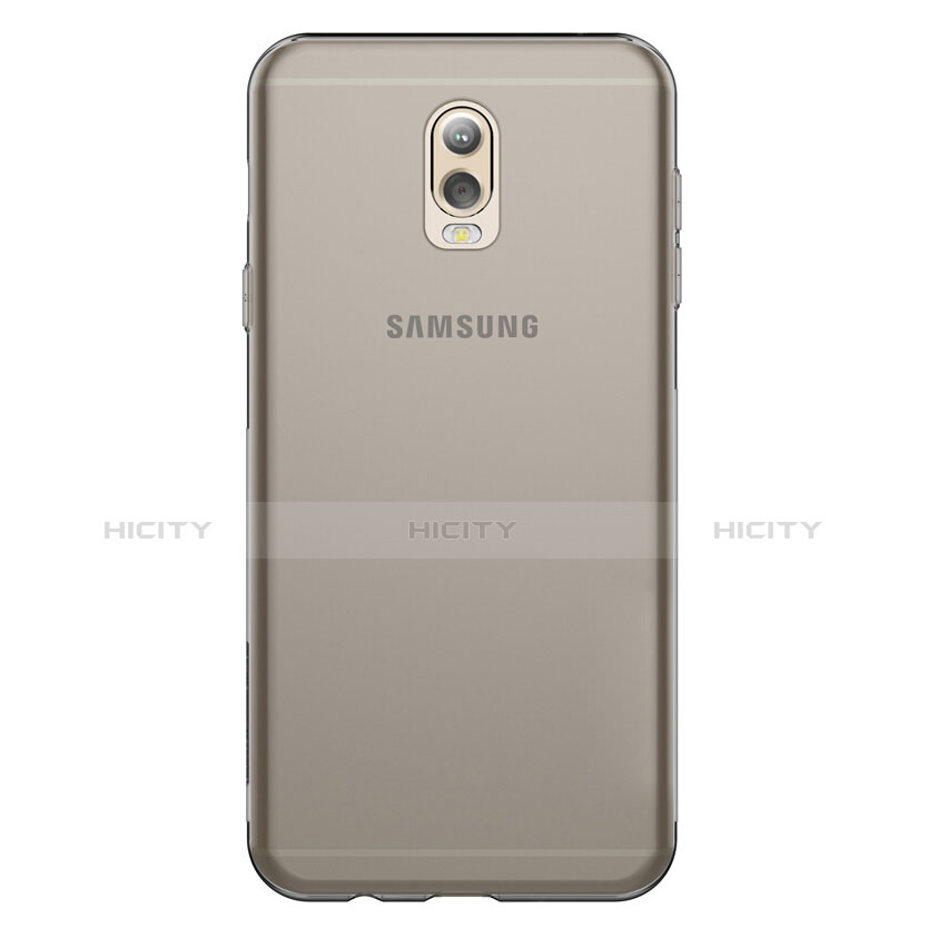 Etui Ultra Fine TPU Souple Transparente T03 pour Samsung Galaxy C7 (2017) Gris Plus