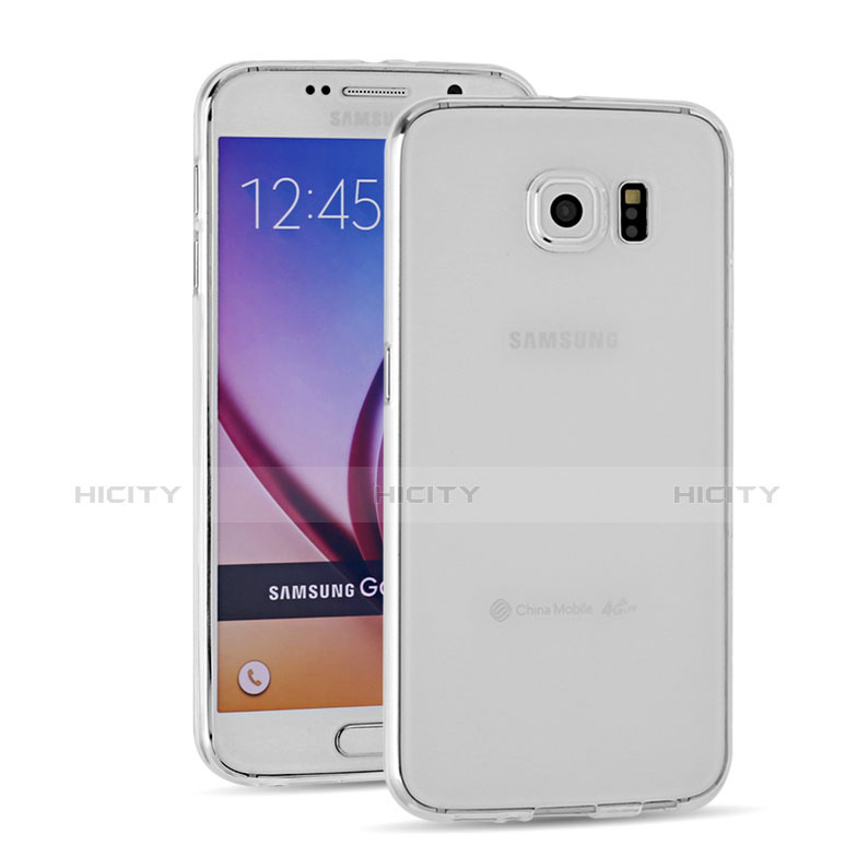 Etui Ultra Fine TPU Souple Transparente T03 pour Samsung Galaxy S6 Duos SM-G920F G9200 Clair Plus