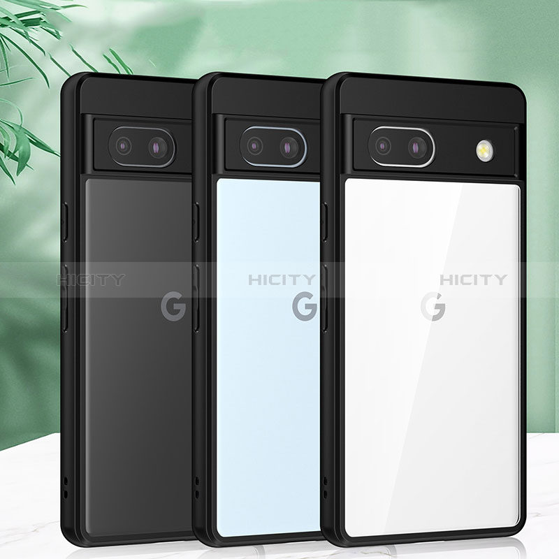 Etui Ultra Fine TPU Souple Transparente T07 pour Google Pixel 7a 5G Noir Plus