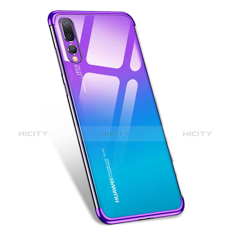 Etui Ultra Fine TPU Souple Transparente T07 pour Huawei P20 Pro Violet Plus