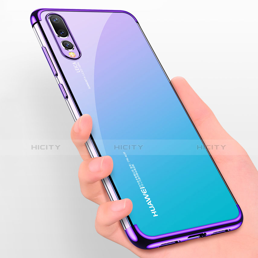 Etui Ultra Fine TPU Souple Transparente T07 pour Huawei P20 Pro Violet Plus