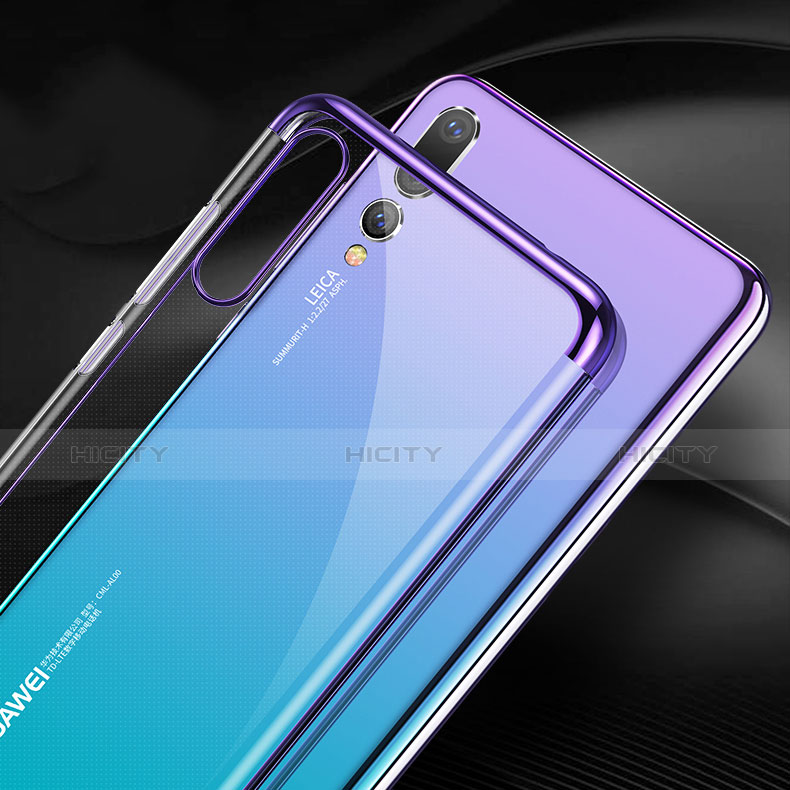 Etui Ultra Fine TPU Souple Transparente T07 pour Huawei P20 Pro Violet Plus