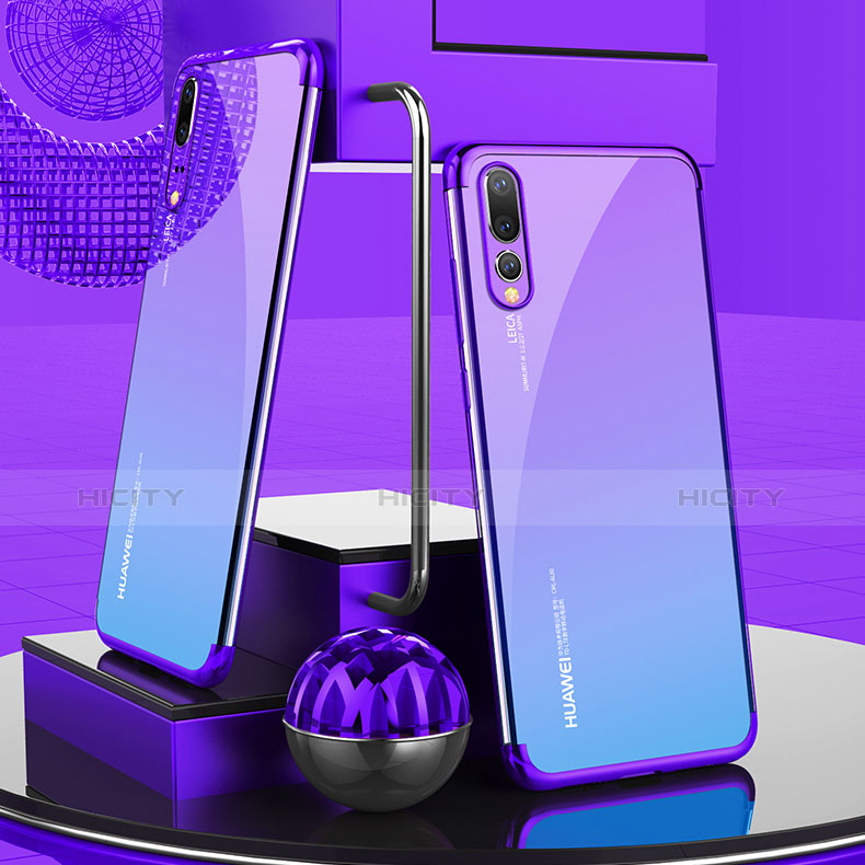 Etui Ultra Fine TPU Souple Transparente T07 pour Huawei P20 Pro Violet Plus