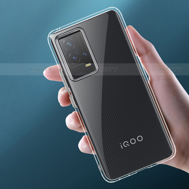 Etui Ultra Fine TPU Souple Transparente T07 pour Vivo iQOO 8 5G Clair Plus