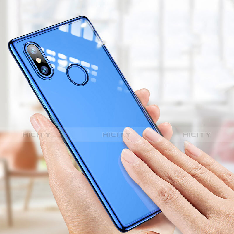 Etui Ultra Fine TPU Souple Transparente T07 pour Xiaomi Mi 8 SE Bleu Plus