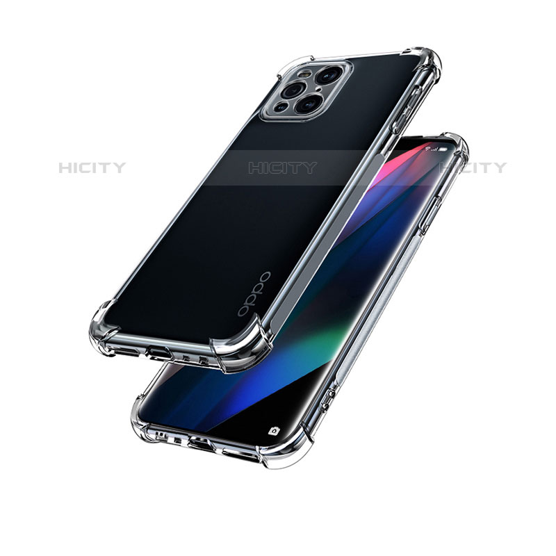 Etui Ultra Fine TPU Souple Transparente T09 pour Oppo Find X3 Pro 5G Clair Plus