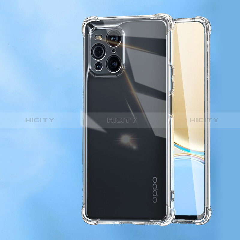 Etui Ultra Fine TPU Souple Transparente T11 pour Oppo Find X3 5G Clair Plus