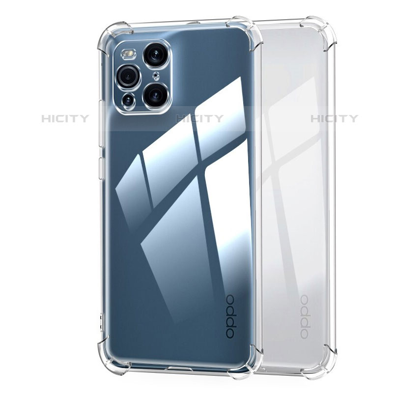 Etui Ultra Fine TPU Souple Transparente T11 pour Oppo Find X3 Pro 5G Clair Plus