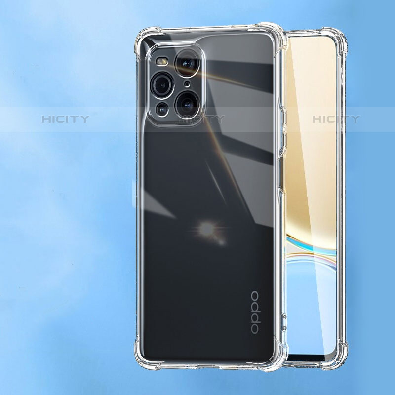 Etui Ultra Fine TPU Souple Transparente T11 pour Oppo Find X3 Pro 5G Clair Plus