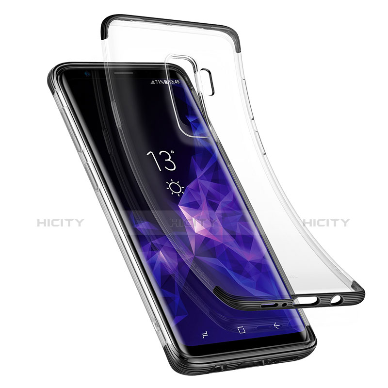 Etui Ultra Fine TPU Souple Transparente T11 pour Samsung Galaxy S9 Plus Noir Plus