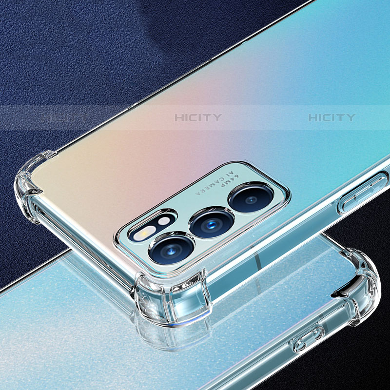 Etui Ultra Fine TPU Souple Transparente T12 pour Oppo Reno6 Pro 5G India Clair Plus