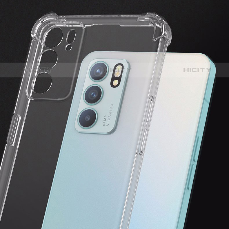 Etui Ultra Fine TPU Souple Transparente T13 pour Oppo Reno6 5G Clair Plus