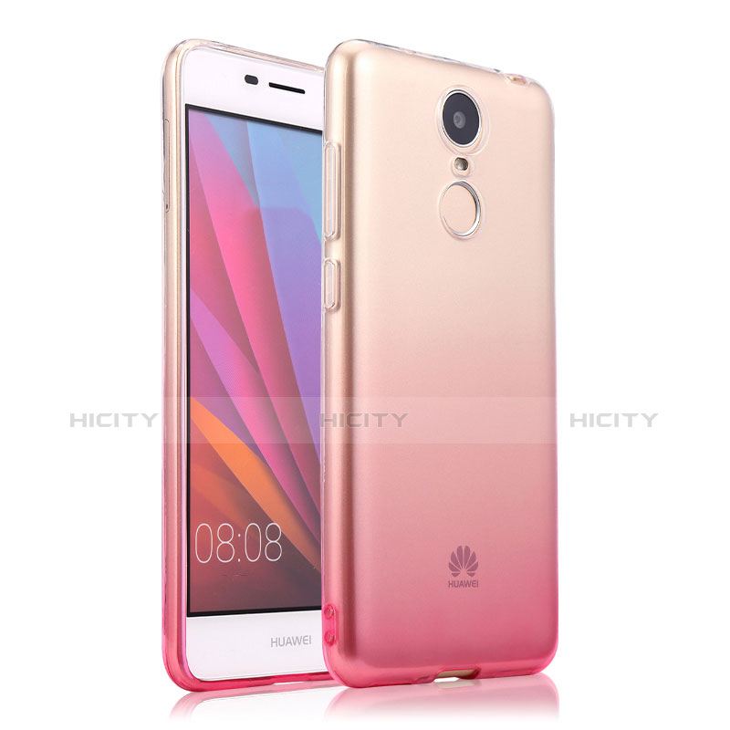 Etui Ultra Fine Transparente Souple Degrade pour Huawei Enjoy 6 Rose Plus