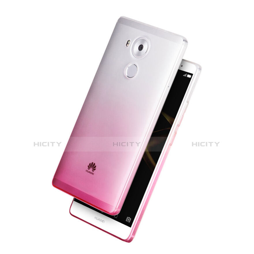 Etui Ultra Fine Transparente Souple Degrade pour Huawei Mate 8 Rose Plus